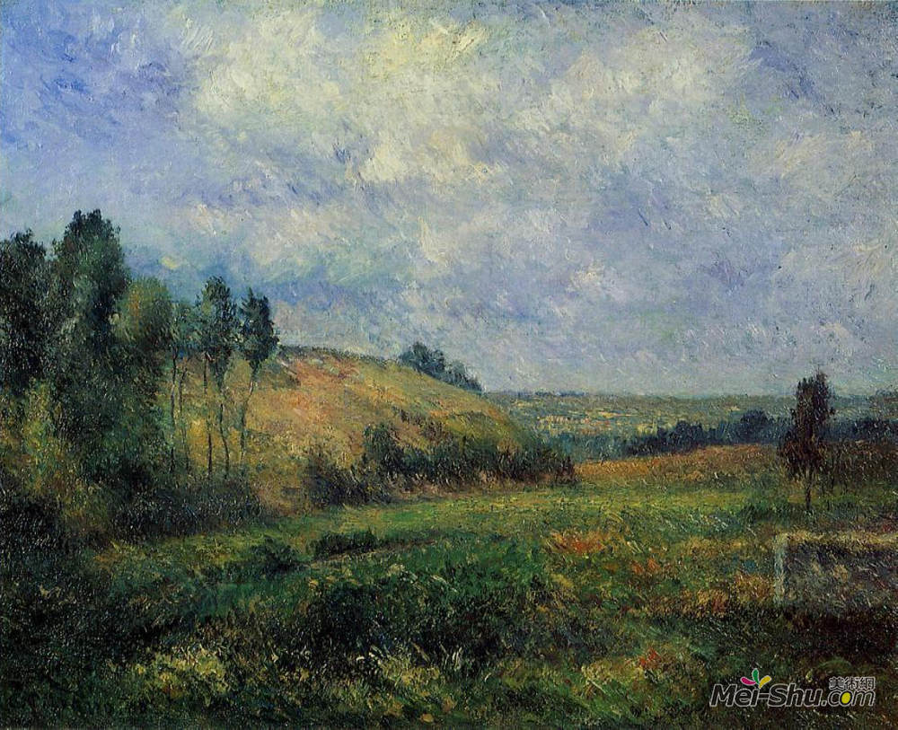 卡米耶·毕沙罗(Camille Pissarro)高清作品《蓬图瓦兹附近的风景》