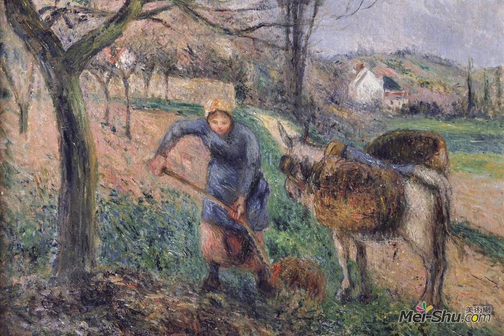 卡米耶·毕沙罗(Camille Pissarro)高清作品《驴子的风景》