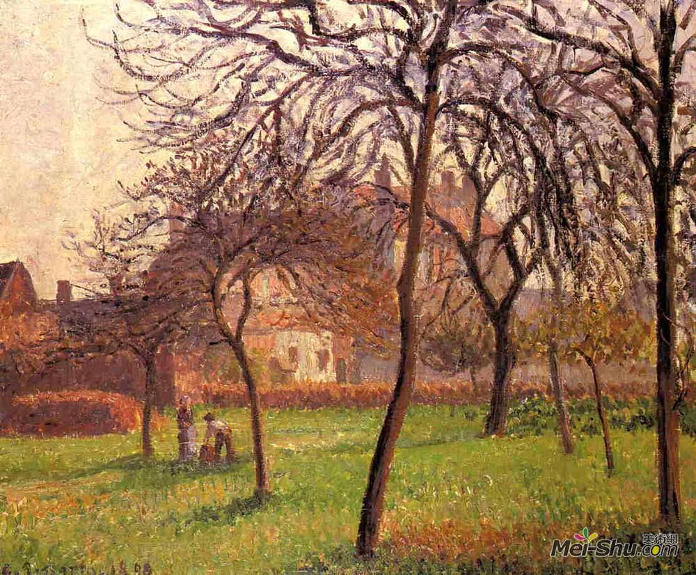 卡米耶·毕沙罗(Camille Pissarro)高清作品《Mother Lucien s Field at Eragny》