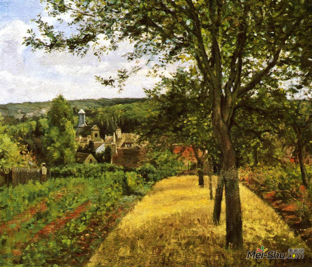 卡米耶·毕沙罗(Camille Pissarro)高清作品《路易威涅斯果园》