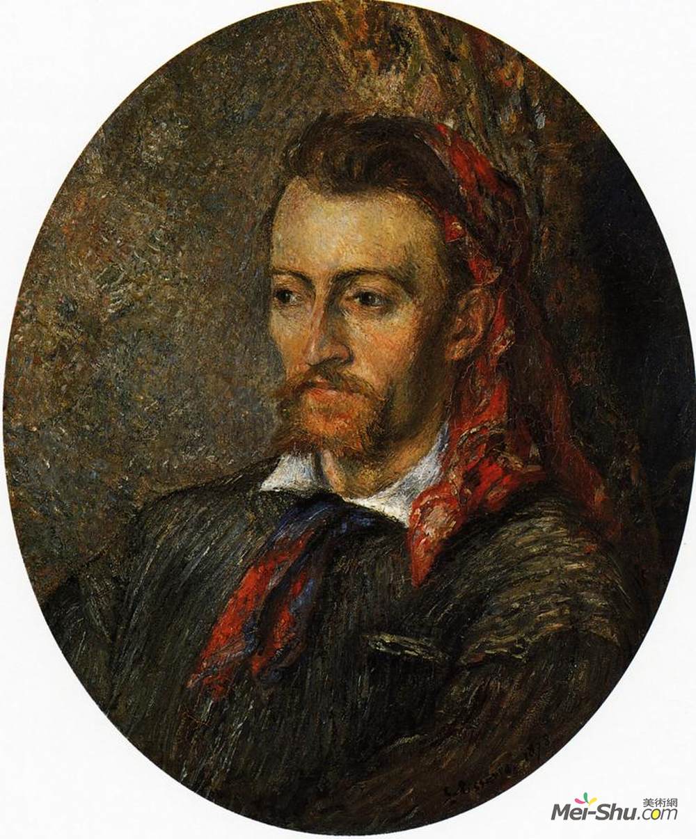 卡米耶·毕沙罗(Camille Pissarro)高清作品《Portrait of Eugene Murer》