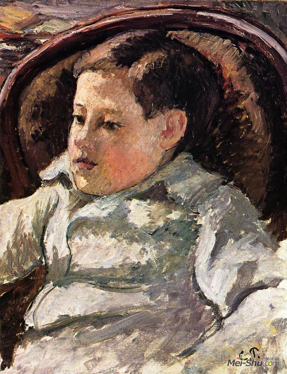 卡米耶·毕沙罗(Camille Pissarro)高清作品《Portrait of Paulemile》