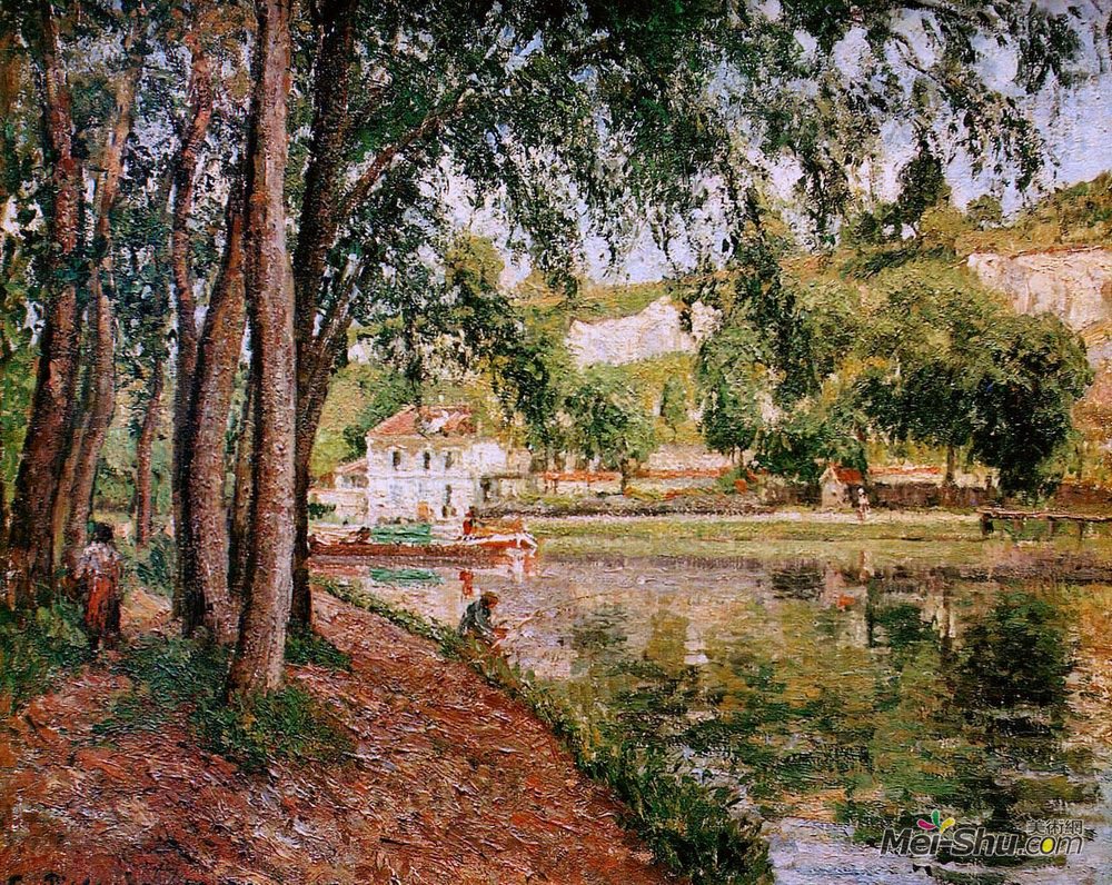 卡米耶·毕沙罗(Camille Pissarro)高清作品《洛宁运河路》