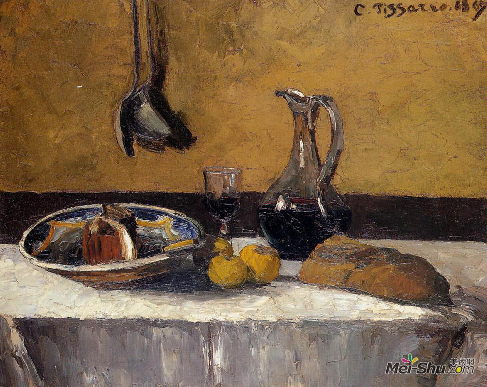 卡米耶·毕沙罗(Camille Pissarro)高清作品《静物》