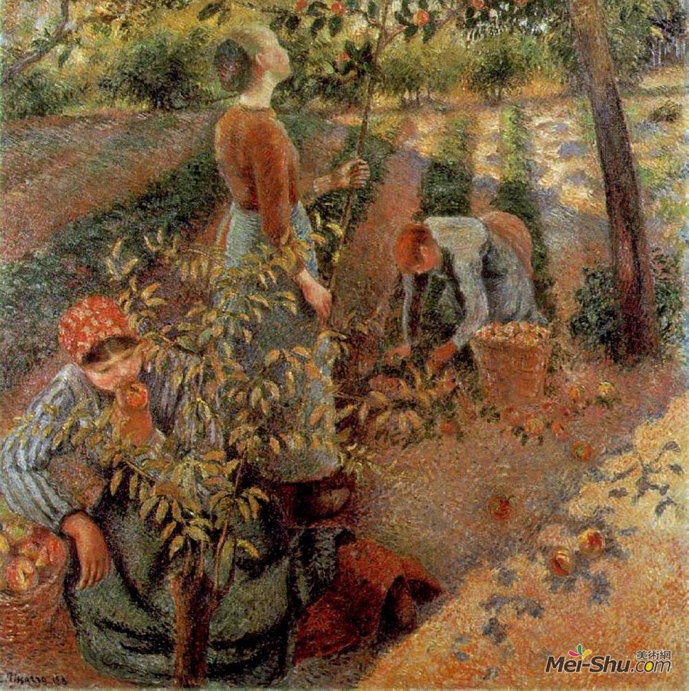 卡米耶·毕沙罗(Camille Pissarro)高清作品《苹果采摘者》