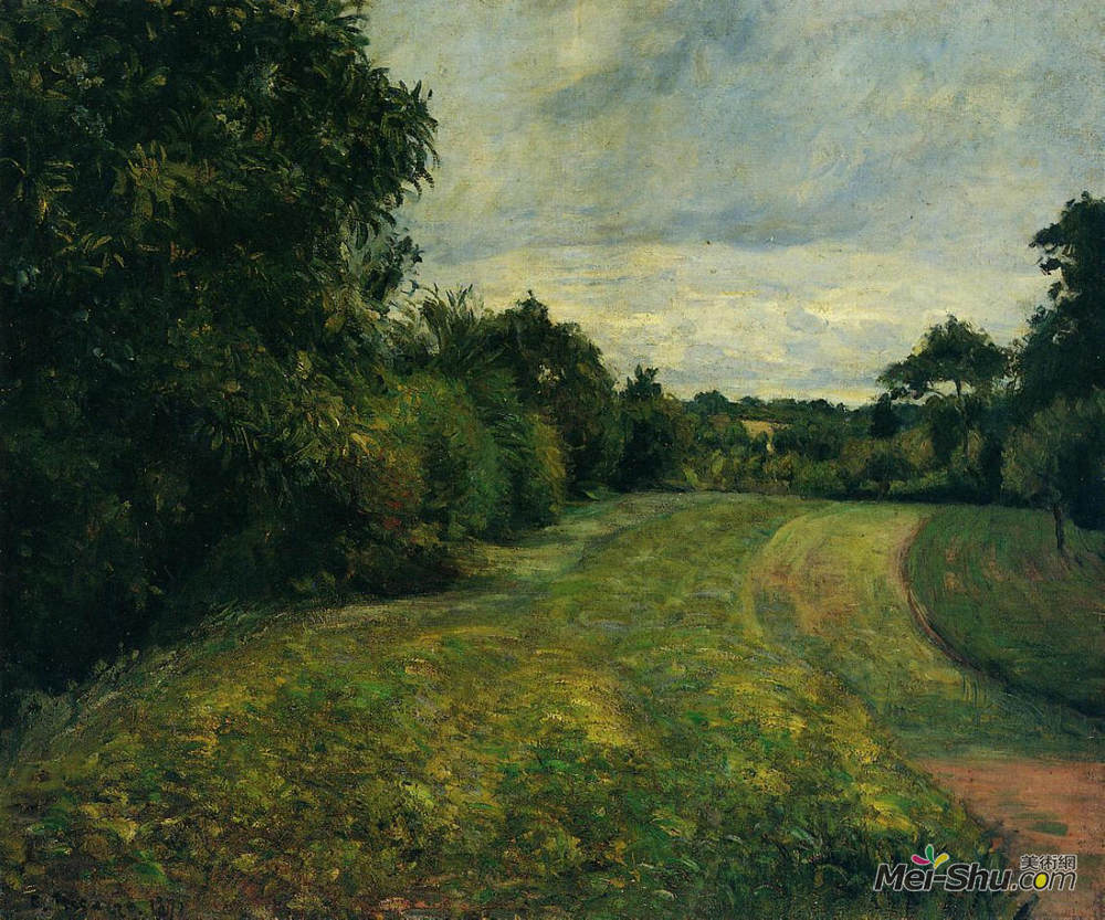 卡米耶·毕沙罗(Camille Pissarro)高清作品《圣安东尼，蓬图瓦兹的偏僻地区》