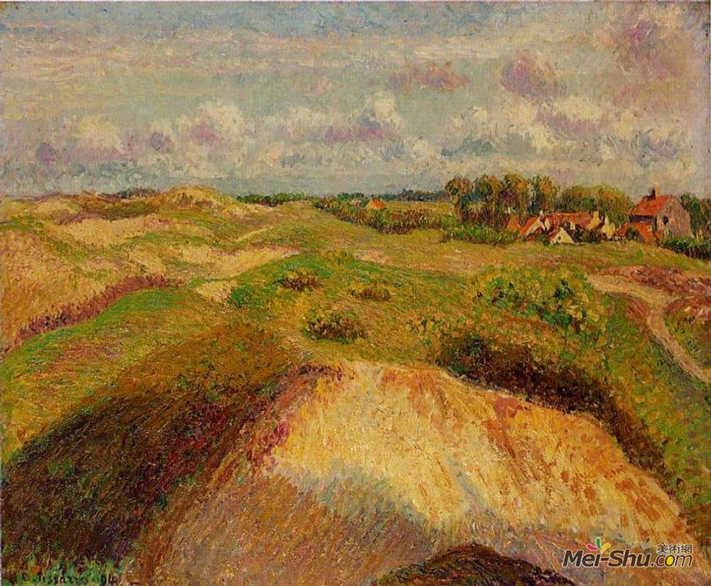 卡米耶·毕沙罗(Camille Pissarro)高清作品《在比利时诺克的沙丘》
