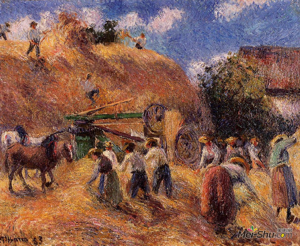 卡米耶·毕沙罗(Camille Pissarro)高清作品《丰收》