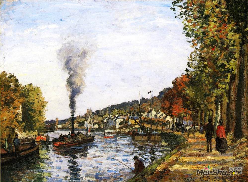 卡米耶·毕沙罗(Camille Pissarro)高清作品《马尔利塞纳河》