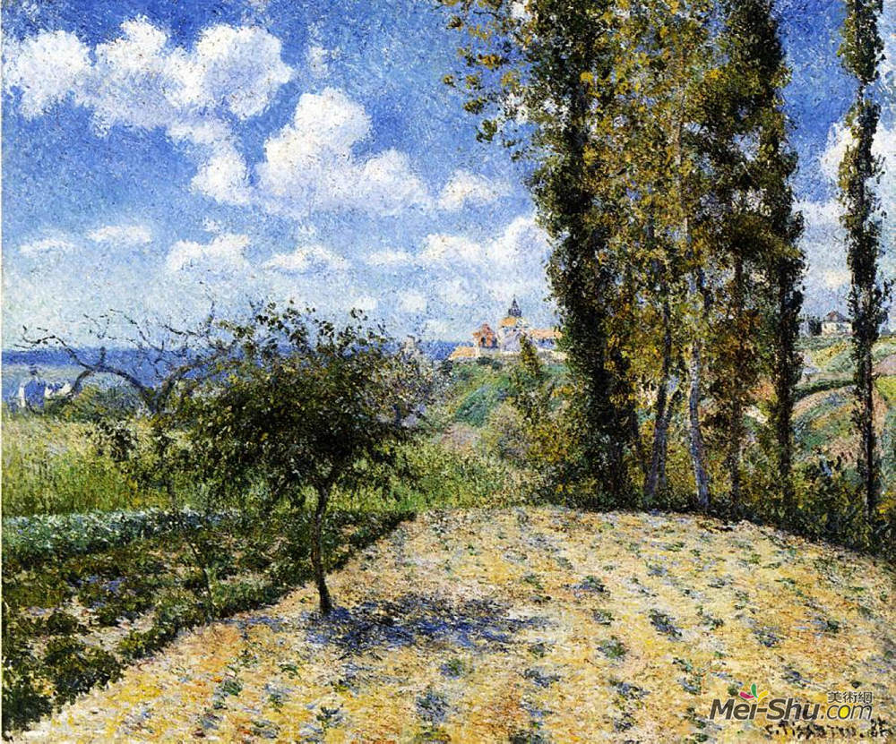 卡米耶·毕沙罗(Camille Pissarro)高清作品《施普灵河监狱》