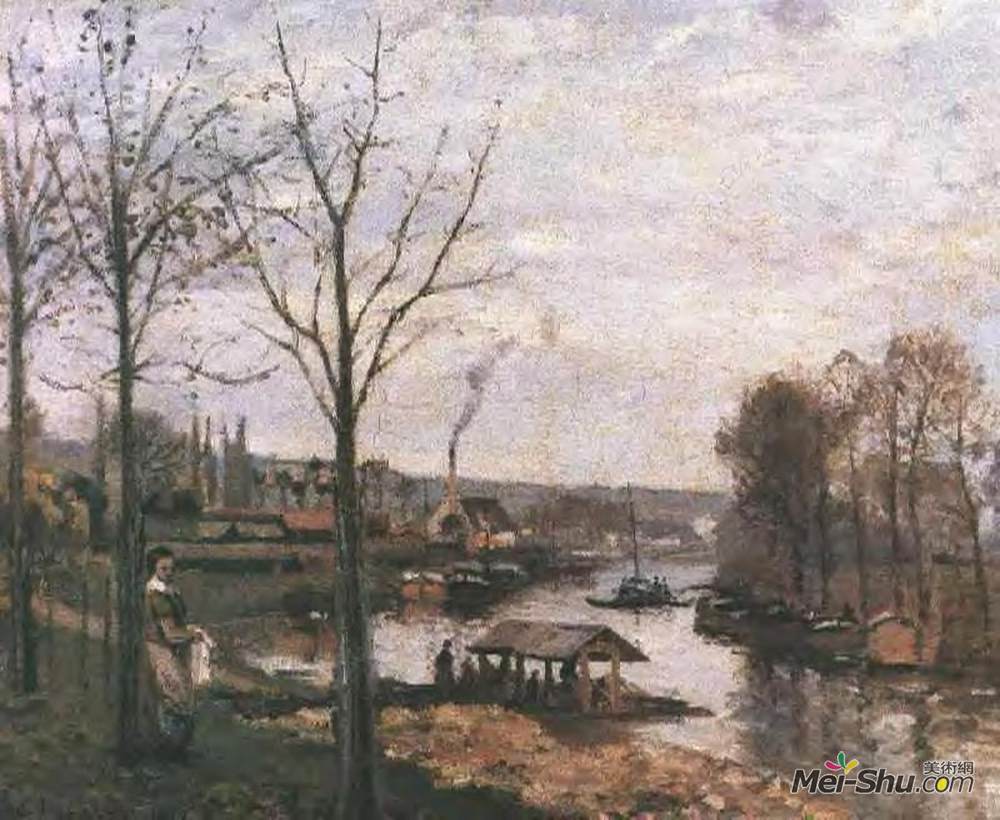 卡米耶·毕沙罗(Camille Pissarro)高清作品《布吉瓦尔洗手间》