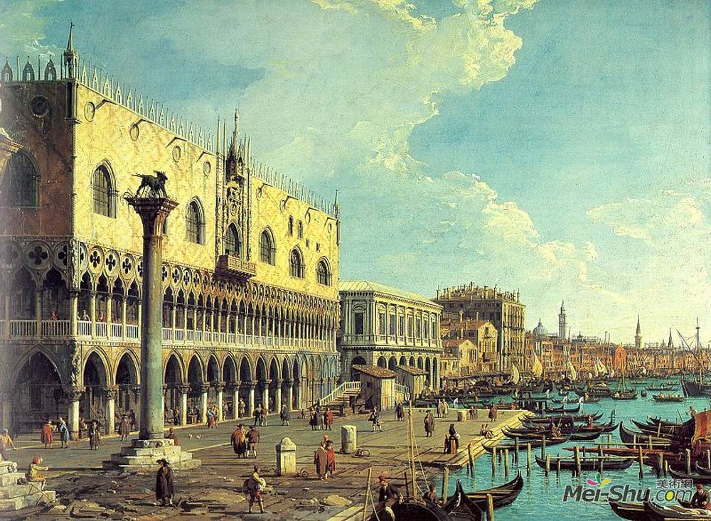 加纳莱托(canaletto)高清作品:riva degli schiavoni