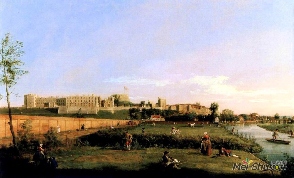 加纳莱托(Canaletto)高清作品《温莎城堡》