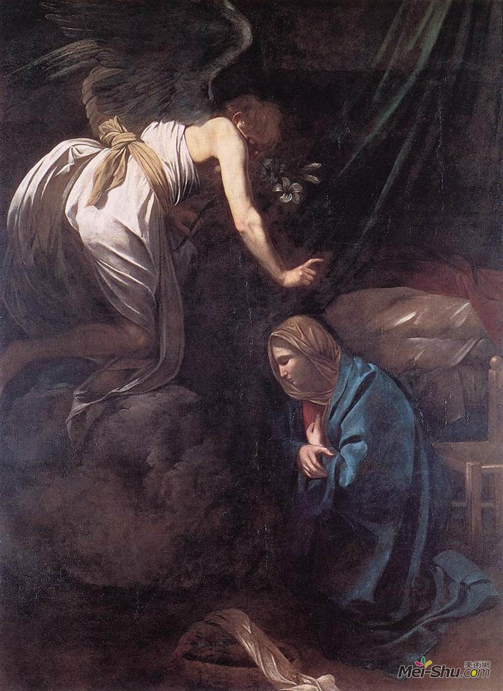卡拉瓦乔(Caravaggio)高清作品《报喜》