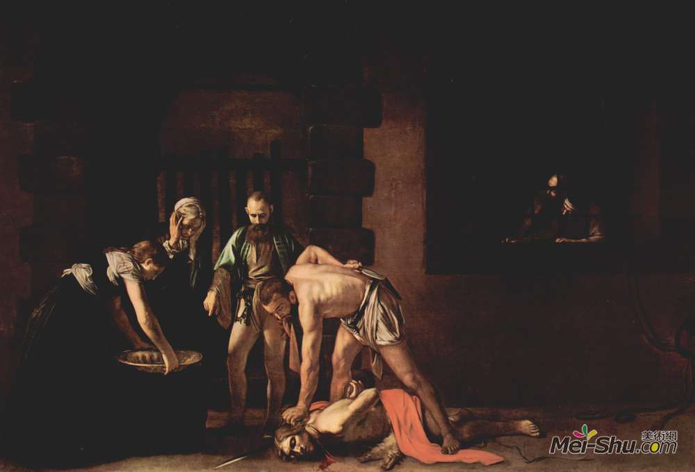 卡拉瓦乔(Caravaggio)高清作品《斩首施洗约翰圣约翰》