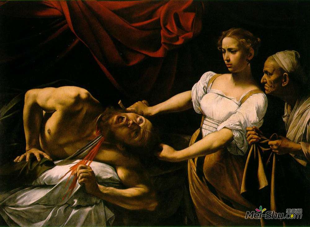 卡拉瓦乔(Caravaggio)高清作品《Judith Beheading Holofernes》