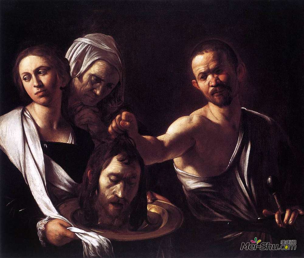 卡拉瓦乔(Caravaggio)高清作品《莎乐美与施洗约翰的头》