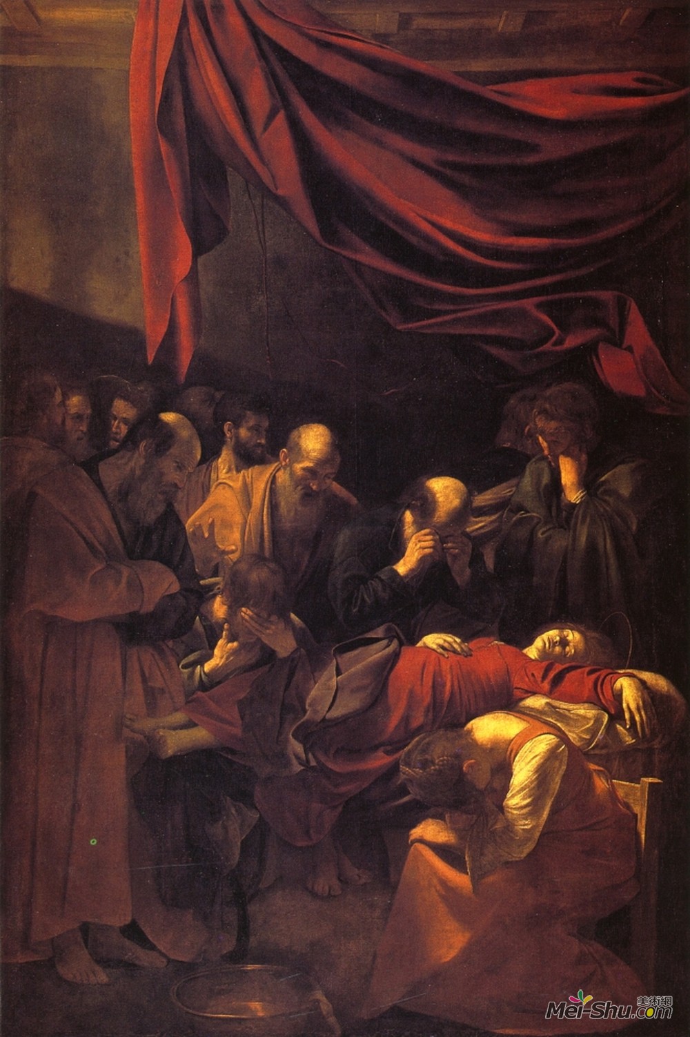 卡拉瓦乔(Caravaggio)高清作品《圣母之死》