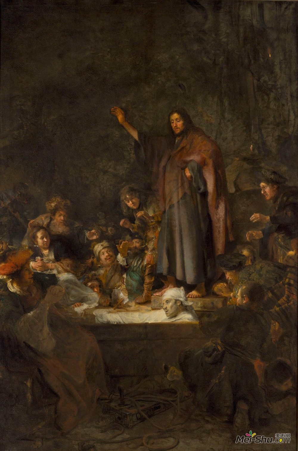 卡雷尔·法布里蒂乌斯(Carel Fabritius)高清作品《拉撒路复活》