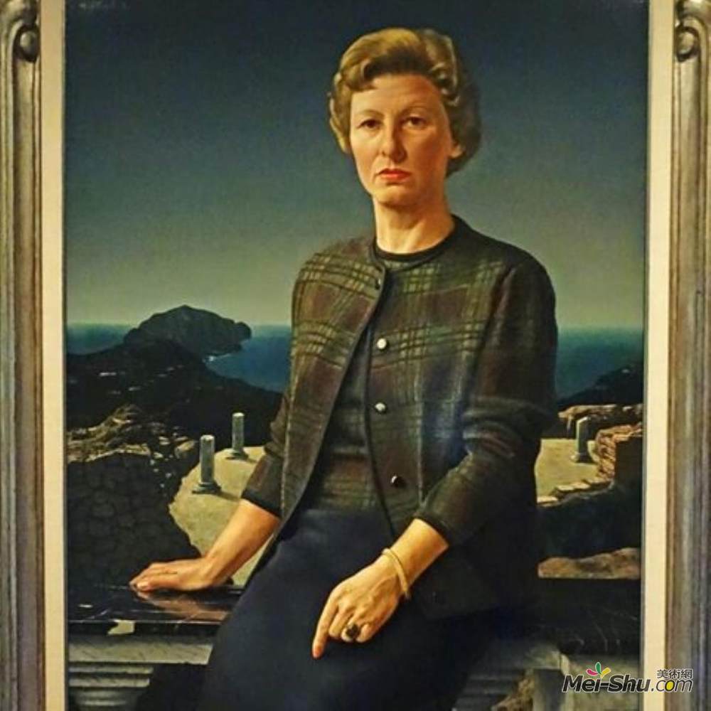 阿尔伯特卡勒尔威林克(Carel Willink)高清作品《Portrait of Mrs Huismans Evers》