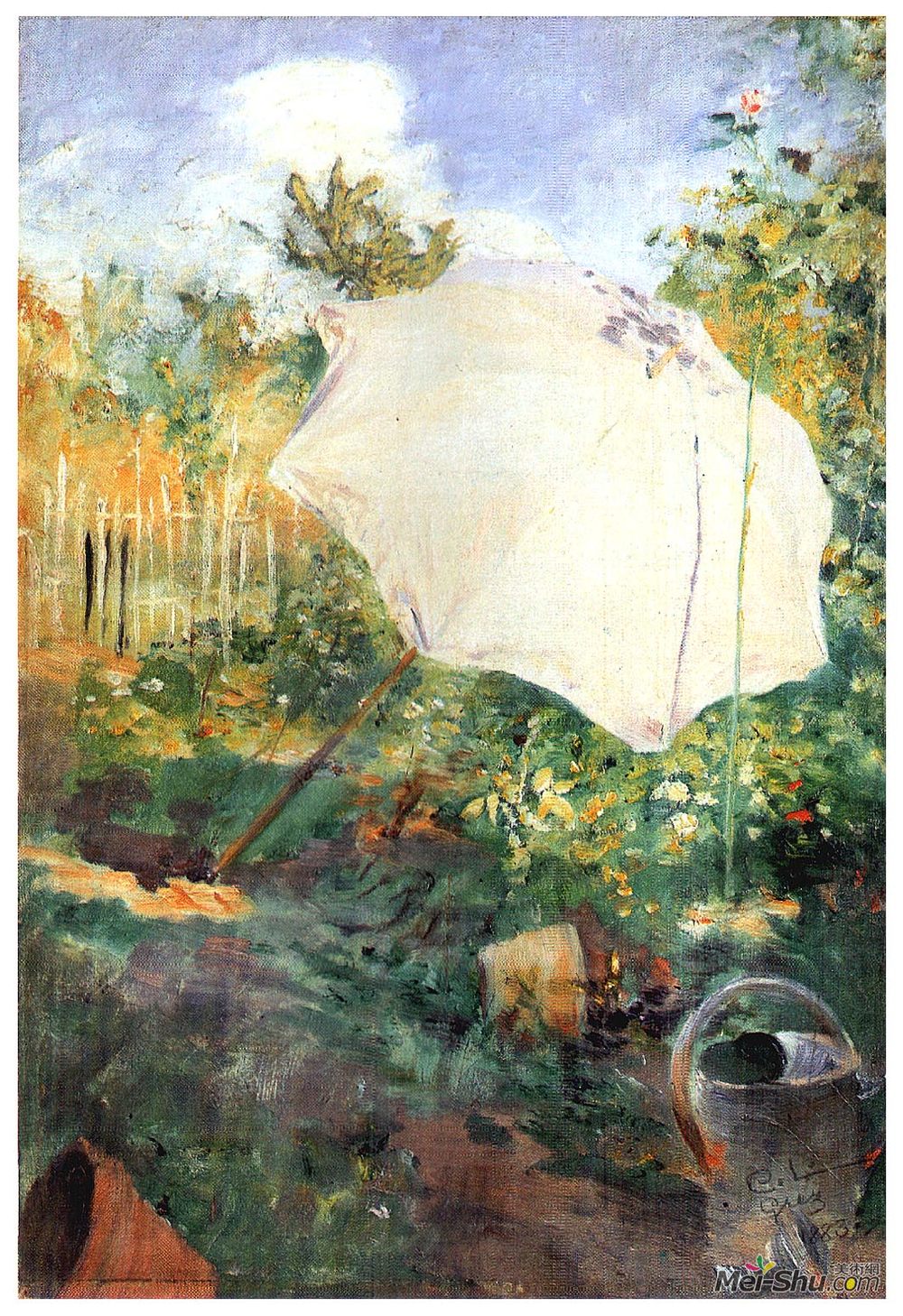 卡尔·拉森(Carl Larsson)高清作品《格雷兹的花园》