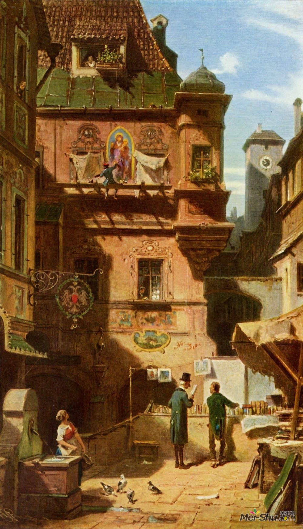 卡尔·施皮茨韦格(Carl Spitzweg)高清作品《艺术与科学》