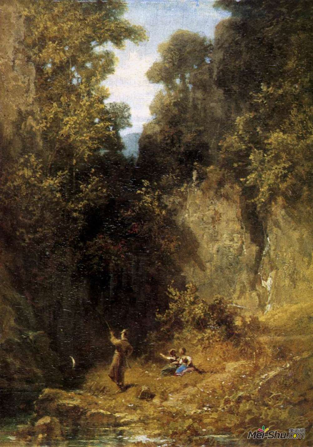 卡尔·施皮茨韦格(Carl Spitzweg)高清作品《渔夫》