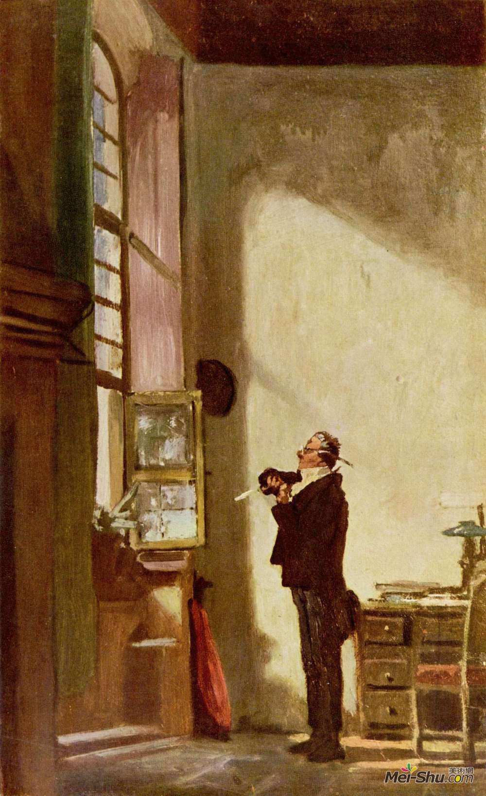 卡尔·施皮茨韦格(Carl Spitzweg)高清作品《作家》