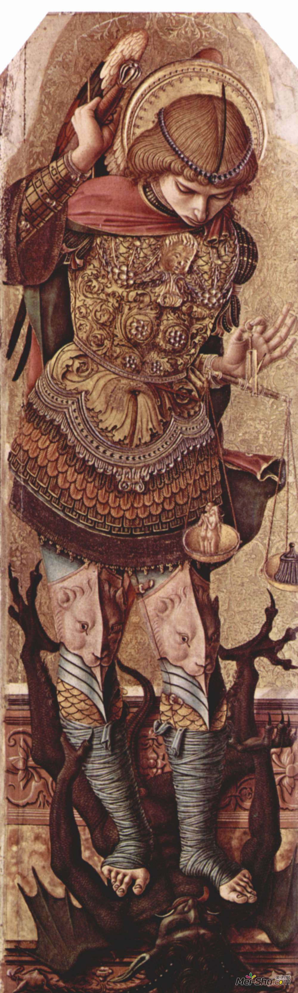 卡罗·克里维里(Carlo Crivelli)高清作品《大天使米迦勒》