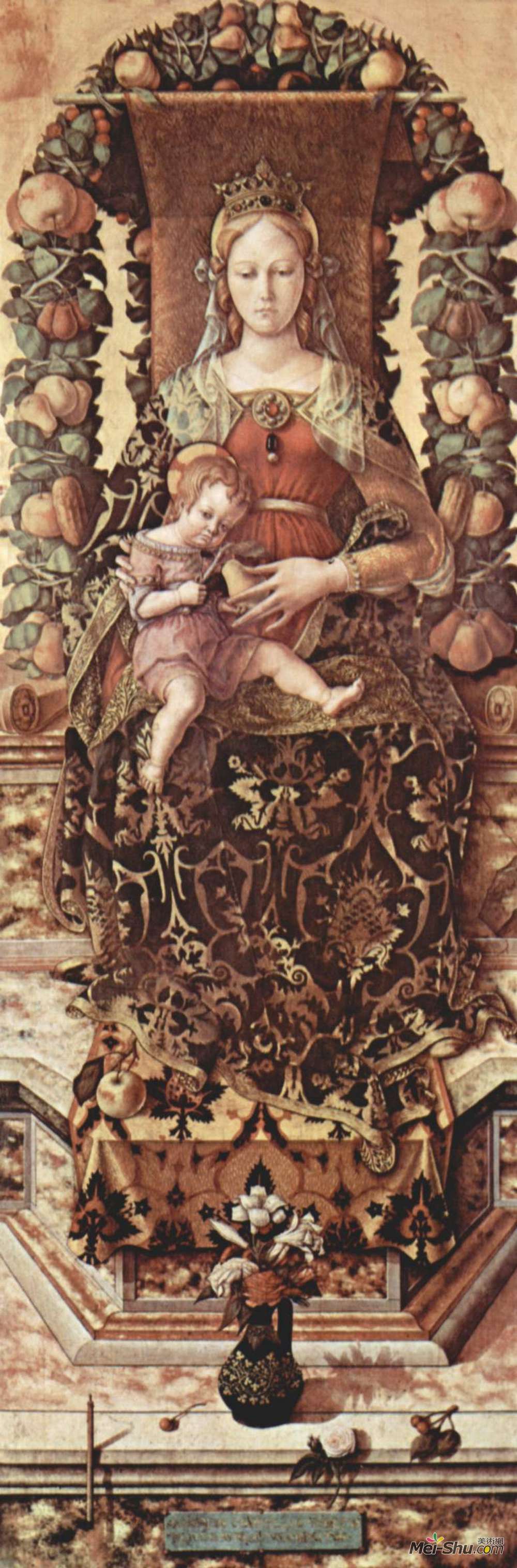 卡罗·克里维里(Carlo Crivelli)高清作品《圣母玛利亚》