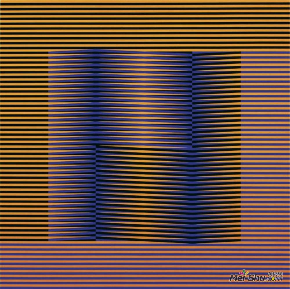卡洛斯·克鲁兹 - 迭斯(Carlos Cruz-Diez)高清作品《色感应。与amp?dition丹尼斯仁与ampé》