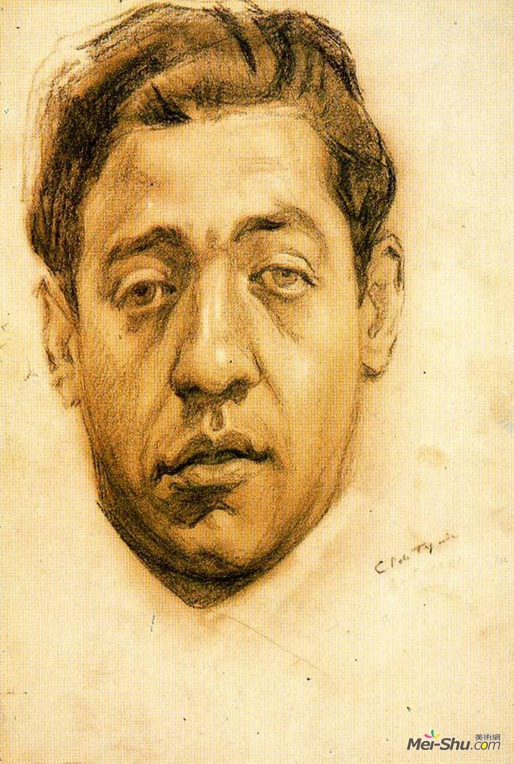 卡洛斯·萨恩斯·代·特哈达(Carlos Saenz de Tejada)高清作品《Portrait of Eduardo Santonja Rosales》