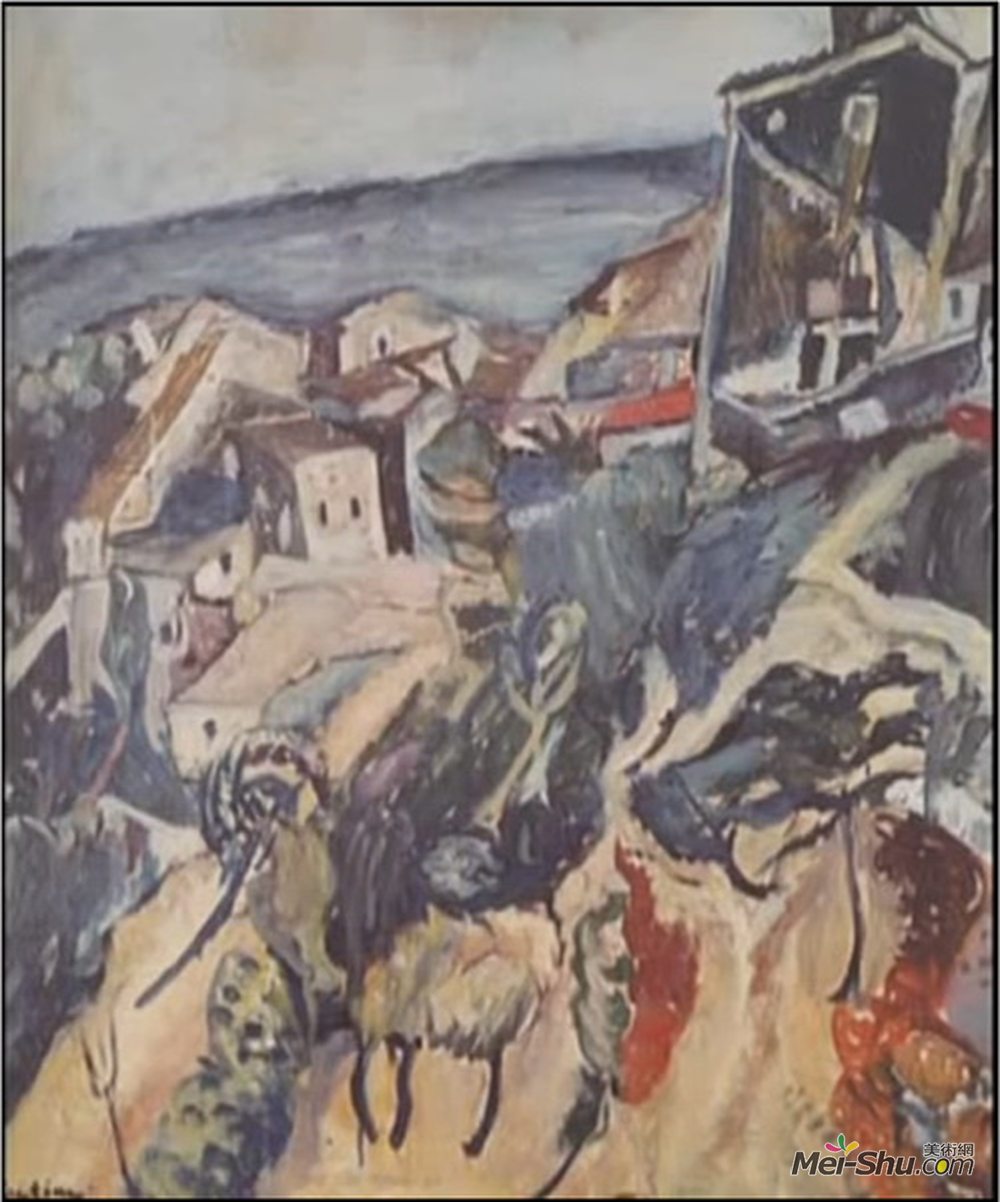 柴姆·苏丁(Chaim Soutine)高清作品《海边的房子》