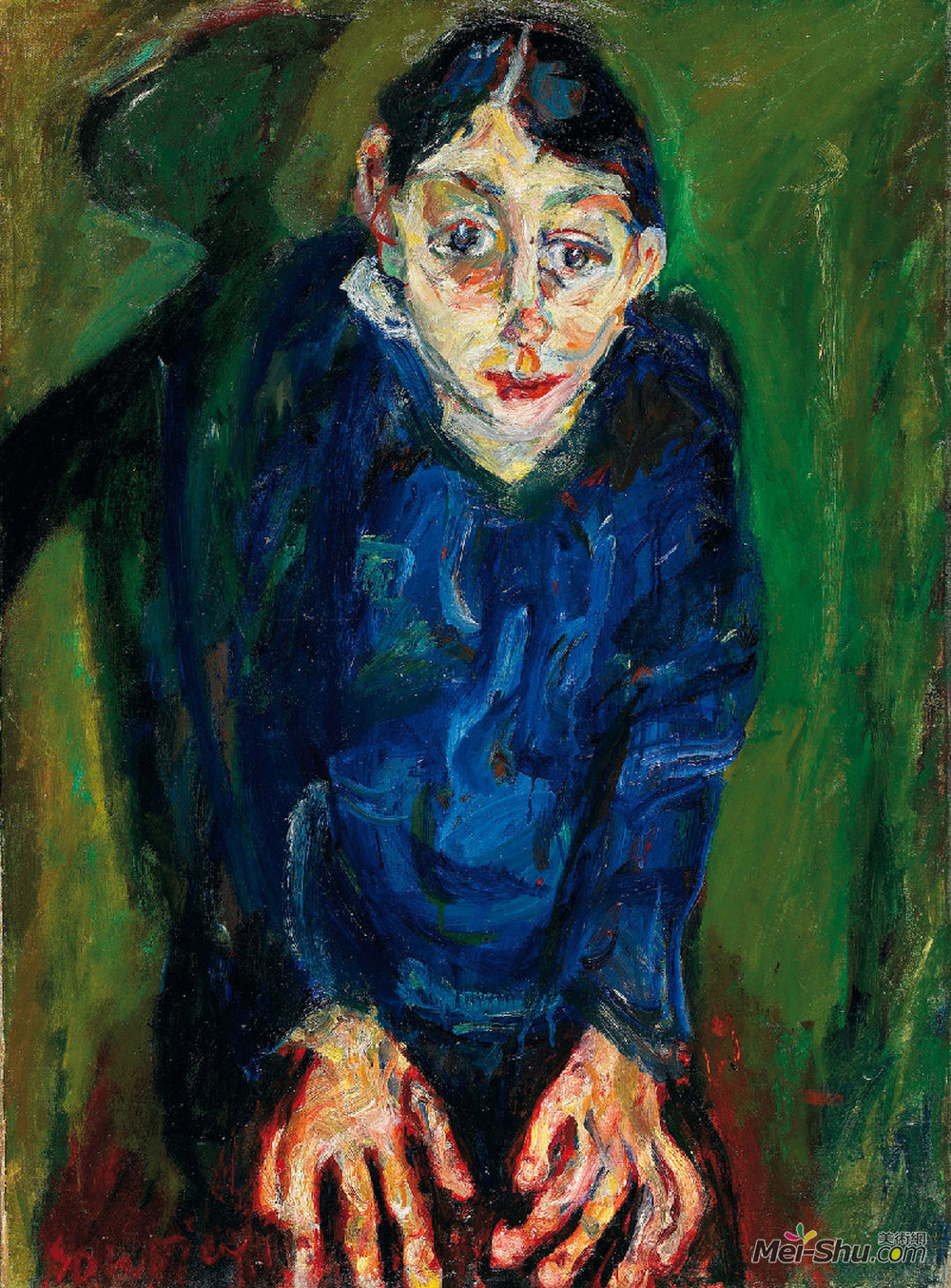 柴姆·苏丁(Chaim Soutine)高清作品《疯女人》