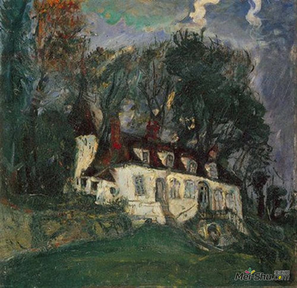 柴姆·苏丁(Chaim Soutine)高清作品《House at Ois&éme》