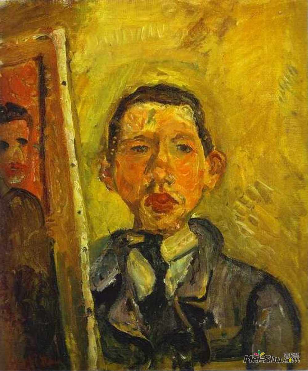 柴姆·苏丁(Chaim Soutine)高清作品《自画像》