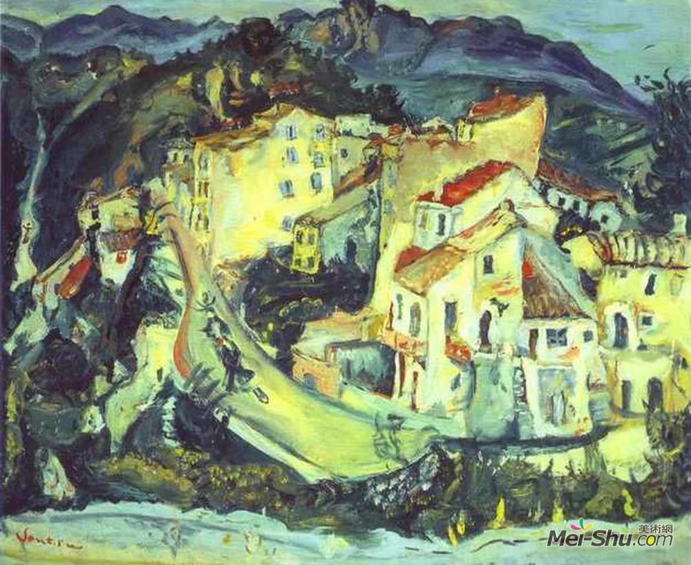 柴姆·苏丁(Chaim Soutine)高清作品《卡内斯景观》