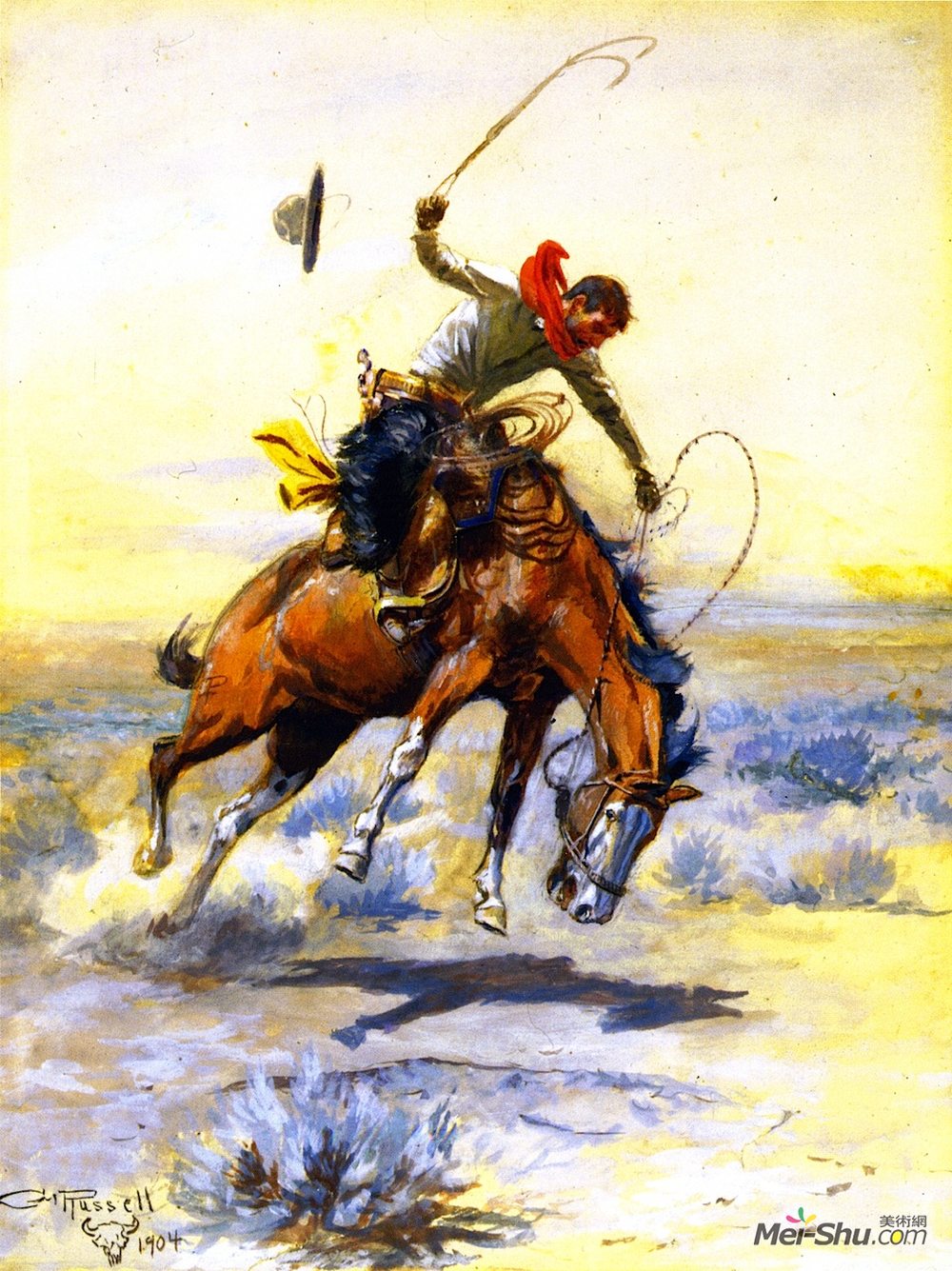 查尔斯·拉塞尔(Charles M. Russell)高清作品《巴克》
