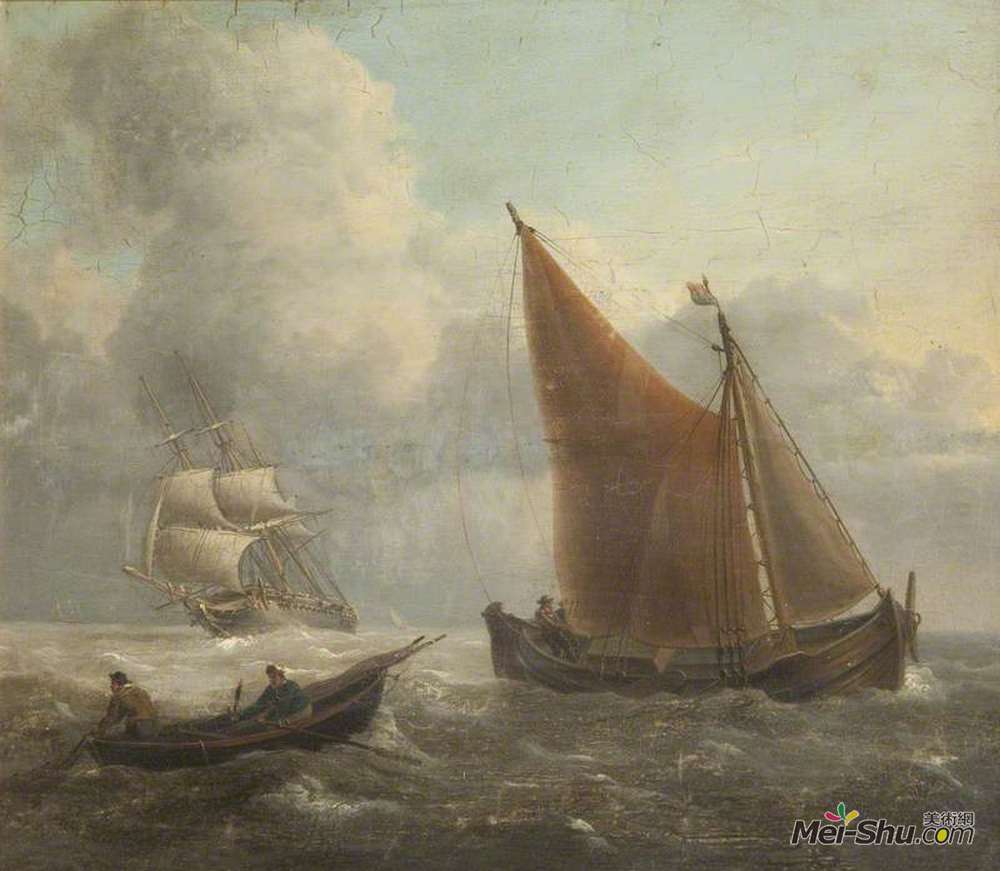 查尔斯·马丁·鲍威尔(Charles Martin Powell)高清作品《海景》