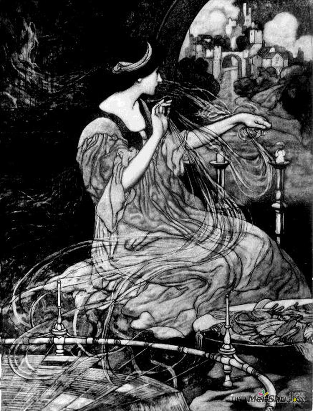 查尔斯·罗宾逊(Charles Robinson)高清作品《夏洛特夫人》