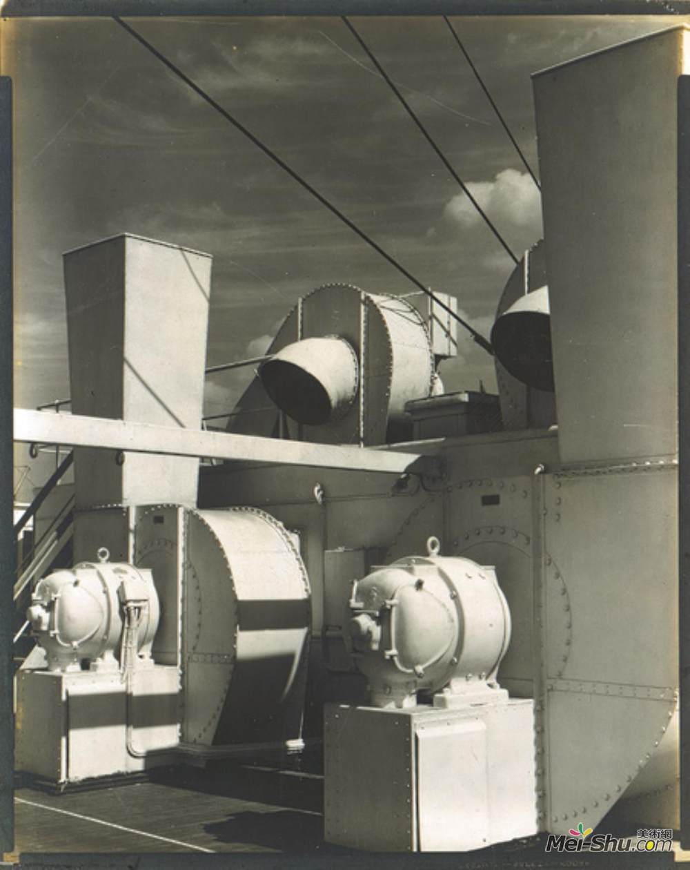 查尔斯·希勒(Charles Sheeler)高清作品《上甲板》