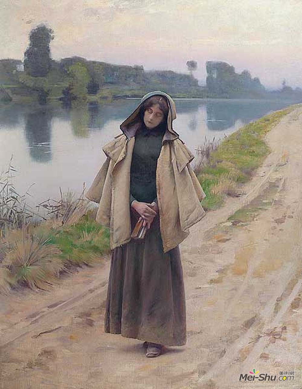 查尔斯·斯普拉格·皮尔斯(Charles Sprague Pearce)高清作品《孤独》