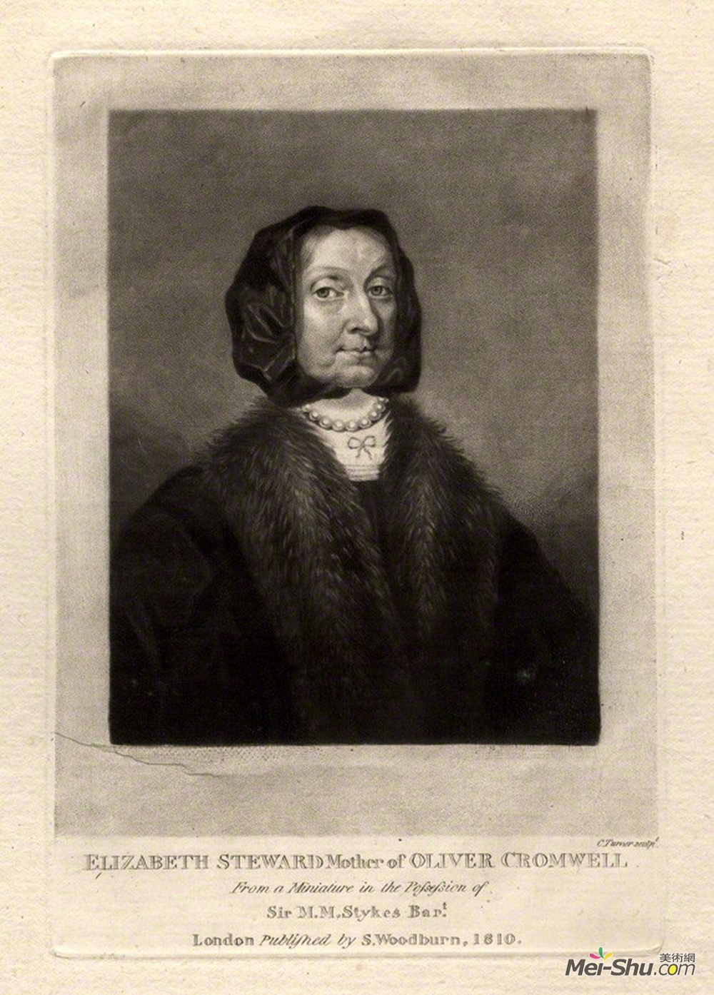 查尔斯·特尔纳(Charles Turner)高清作品《Elizabeth Cromwell (n&ée Steward)》