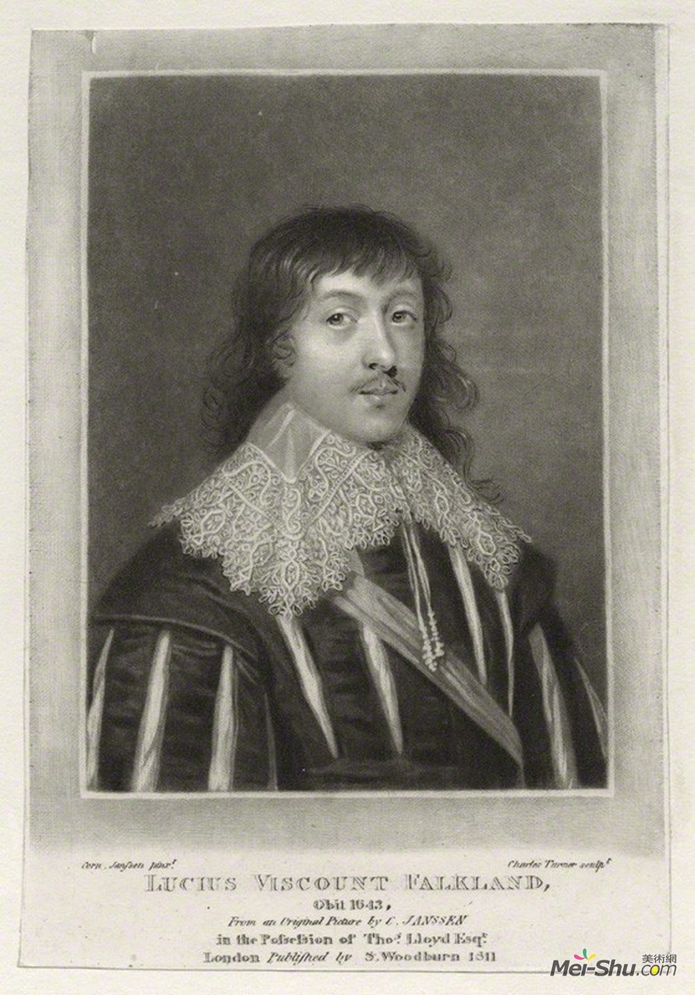 查尔斯·特尔纳(Charles Turner)高清作品《Lucius Cary, 2nd Viscount Falkland》