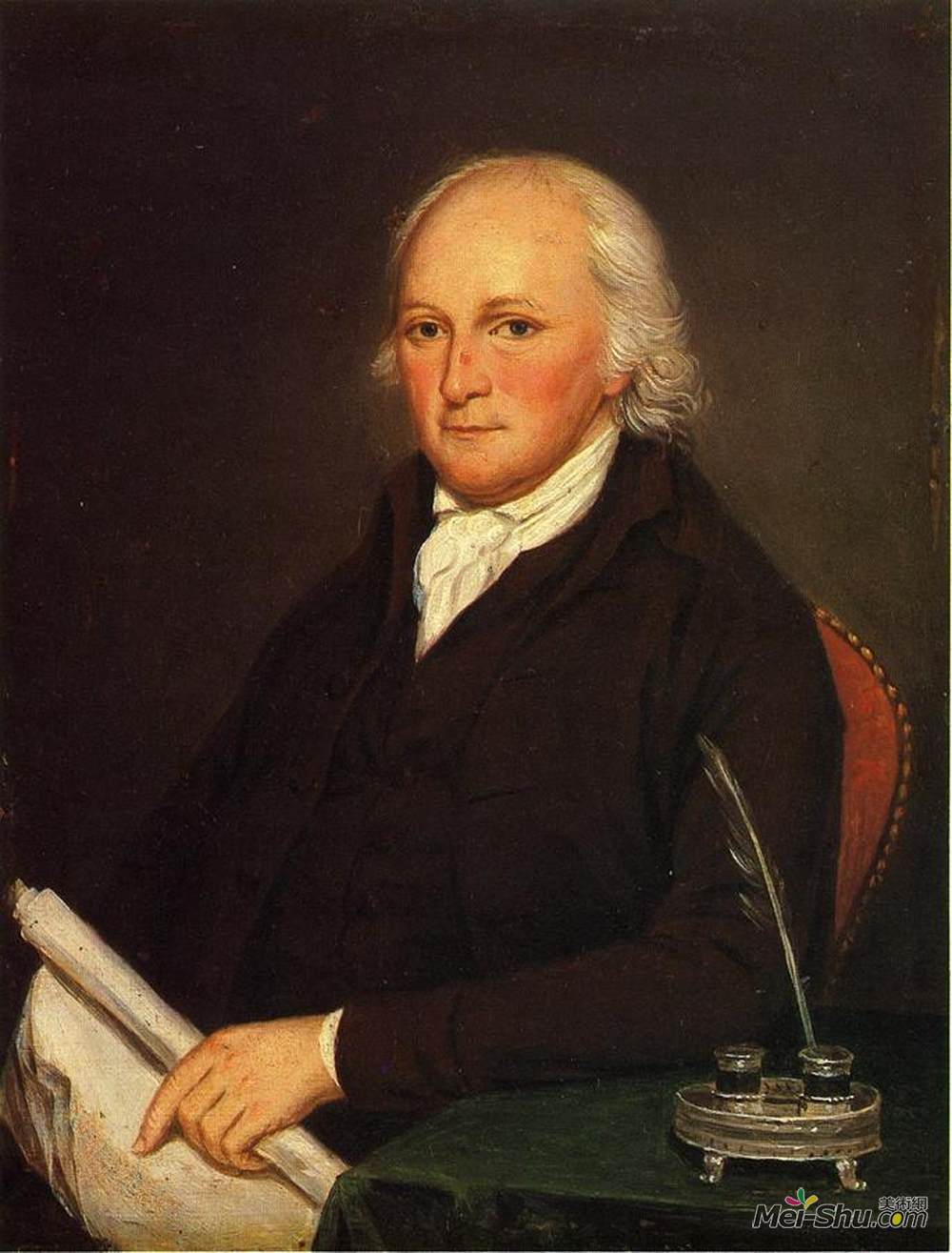 查尔斯·威尔森·皮尔(Charles Willson Peale)高清作品《Portrait of Edmund Physick》