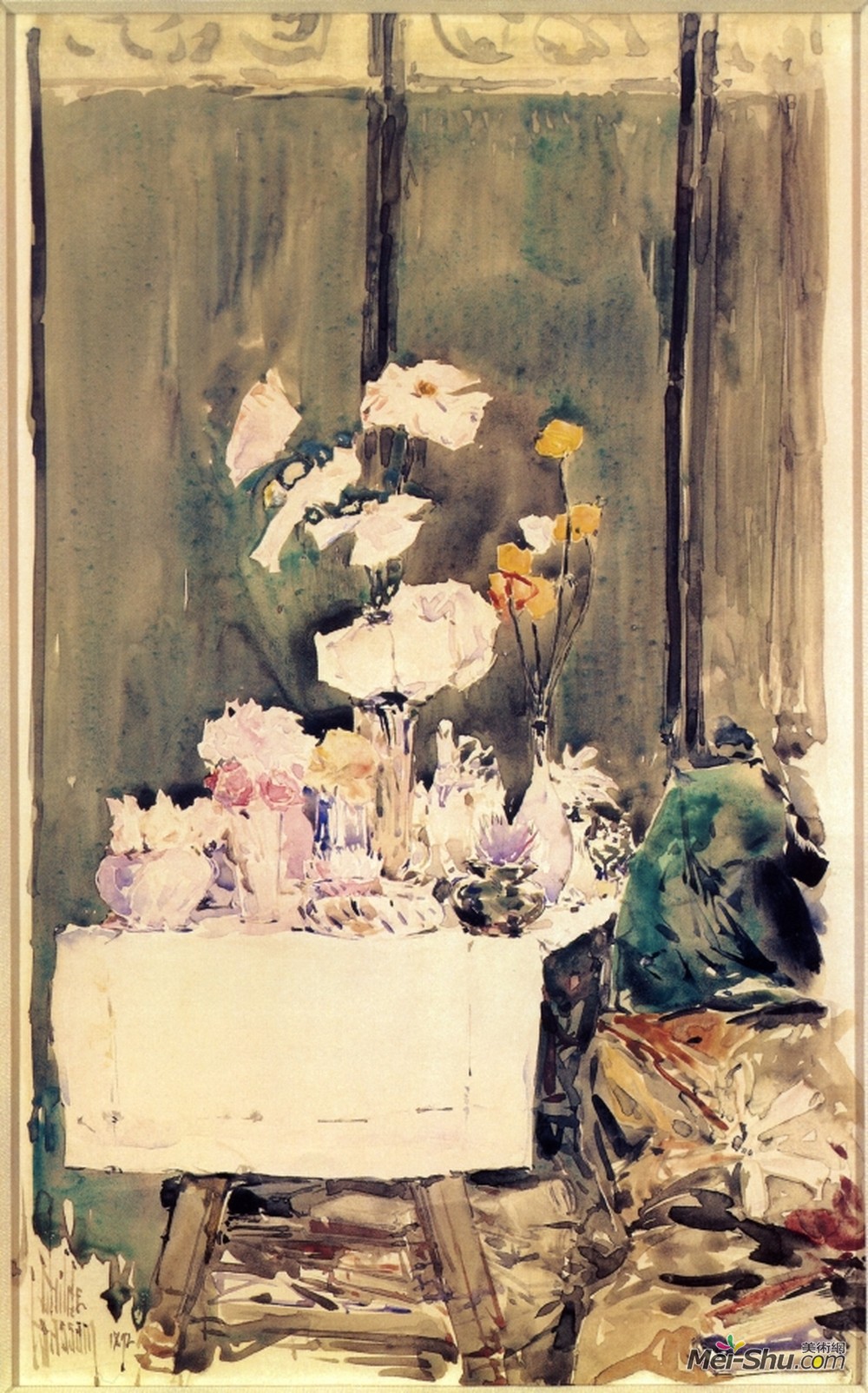 施尔德·哈森(Childe Hassam)高清作品《最喜欢的角落》