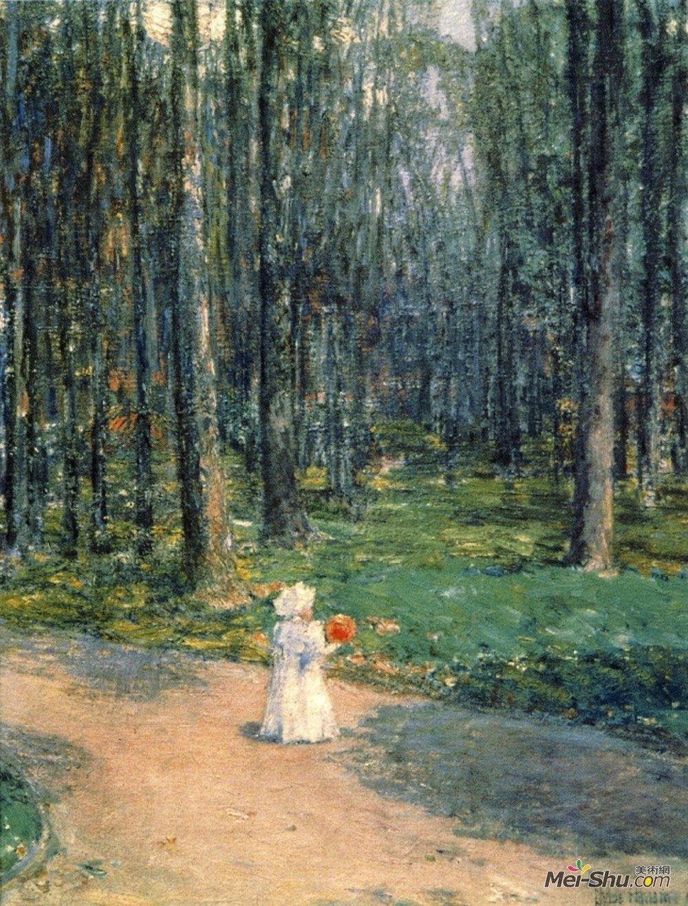 施尔德·哈森(Childe Hassam)高清作品《中央公园》