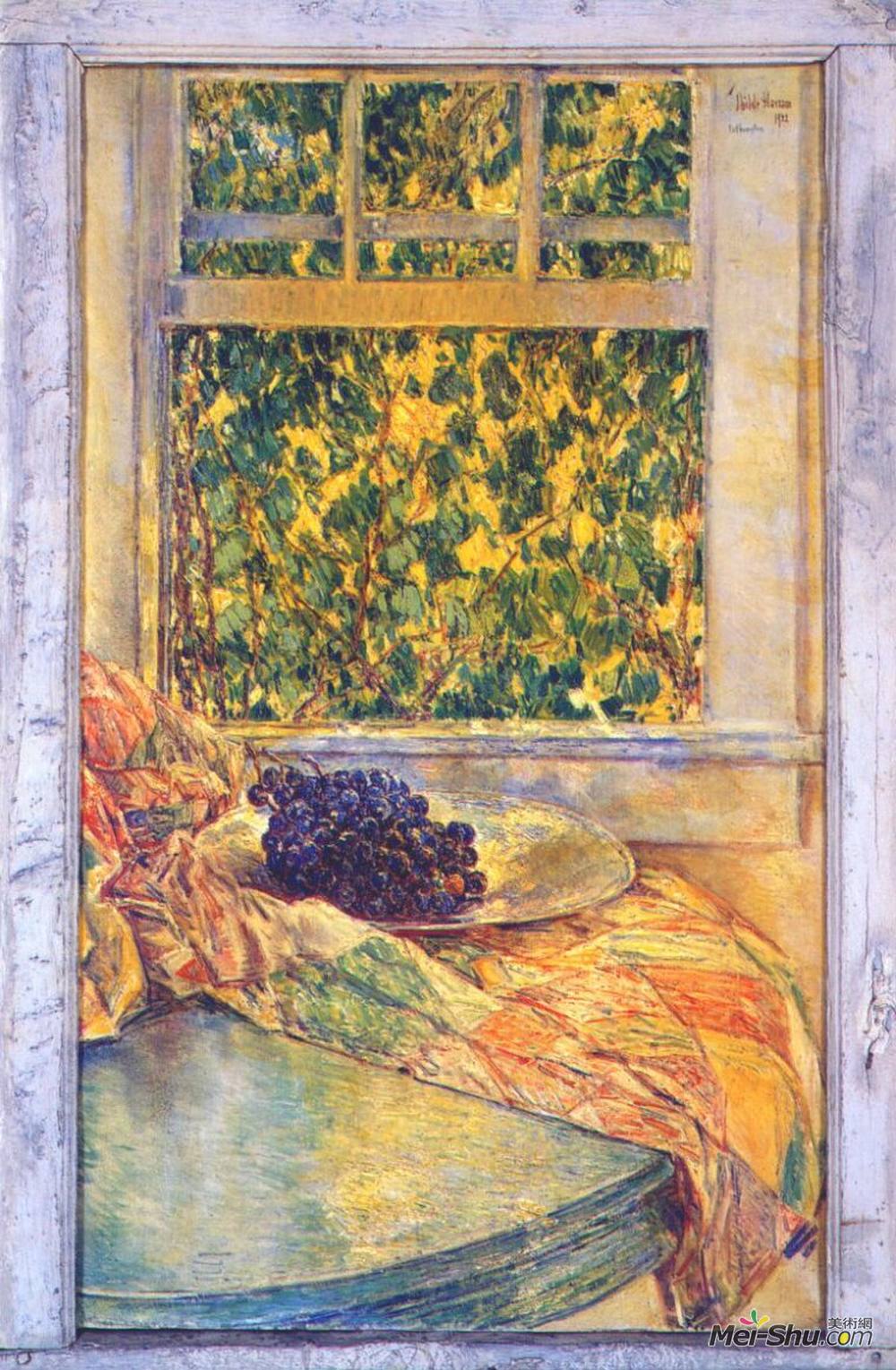 施尔德·哈森(Childe Hassam)高清作品《殖民地被褥》