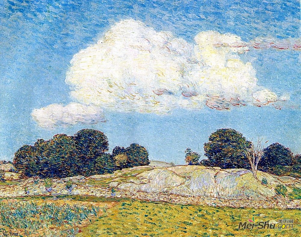 施尔德·哈森(Childe Hassam)高清作品《旧莱姆龙云》