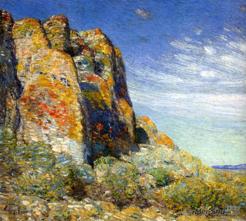 施尔德·哈森(Childe Hassam)高清作品《哈尼沙漠02》